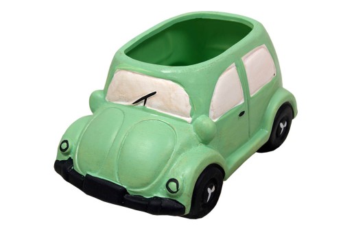 Macetero coche verde